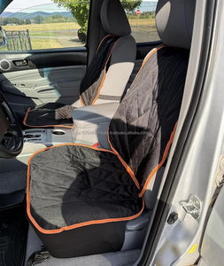 Funda de Asiento de Coche para Perros, Impermeable, de Oxford, para Asientos Delanteros, Duradera, Antideslizante, Acolchada, con Solapas Laterales - Product Image 4