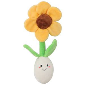 2025 Venta al por mayor personalizado perro resistente a mordeduras Flor de peluche juguete interactivo relleno Bb Squeaky Playing calmante juguete - Product Image 6