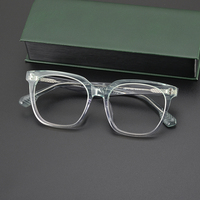 Montures de lunettes optiques carrées classiques en acétate Mazzuchelli de haute qualité, légères et durables, pour diamants