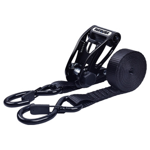 <span class=keywords><strong>Sangle</strong></span> <span class=keywords><strong>d</strong></span>'<span class=keywords><strong>arrimage</strong></span> en aluminium à cliquet 100% polyester 25 mm 1 pouce de largeur 5 m de longueur 800 kg Noir Certifié CE pour l'<span class=keywords><strong>arrimage</strong></span> de cargaison - Product Image 3