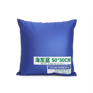 Cuscini e Cuscini Decorativi di Lusso in Tessuto Elastico Blu Navy 50*50 - Alta Qualità - Product Image 1