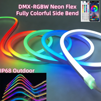 Bande LED néon DMX RGBW adressable DC24V 15*25mm, intelligente WIFI/APP/Contrôleur IP68, éclairage extérieur pour façade/fête, Tira Luces LED