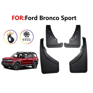 FOR Ford Bronco Sport Mudguards 2021-2023 <b>Plastic</b> Front Rear Tire Deflectors Black - Product Image 5