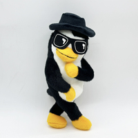 Peluche pingouin esthétique moche et mignonne, peluche pingouin dansant, peluche pingouin moche, peluche virale sur internet