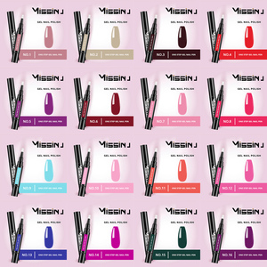 Kit de Esmalte de Uñas 3 en 1 Multicolor con Lámpara LED, Esmalte de <span class=keywords><strong>Gel</strong></span> de Un Solo Paso, Base/Color/Brillo para Salón y Diseño DIY - Product Image 5