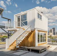 Maison conteneur mobile préfabriquée CE à 2 étages, 3 chambres, 40 pieds, villas mobiles, boutique, restaurant, maison, cuisine modulaire en kit