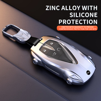 Étui de protection populaire en alliage de zinc pour clé télécommande intelligente Deepal S7 Qiyuan A07 A05 UNI-V UNI-K, ensemble complet avec porte-clés métallique