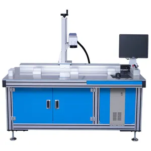 China Leverancier Custom Size Grootformaat Fiber Laser-markering Machine Met X As Bewegende Systeem Voor Grote Big Size Markering