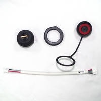 IP68 USB 2,0 3,0 hembra macho conector Cable montaje en Panel Micro COM inversor conector USB Panel Solar