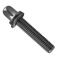 JSCREW Chrome Plated Drum Tension Rod With Screw and Lug Set for Percussion Drum Kit Musical Instrument Parts