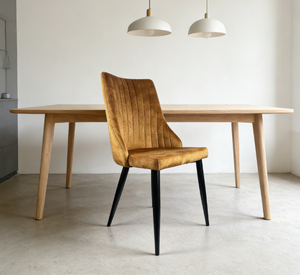 Silla <span class=keywords><strong>de</strong></span> Comedor Nórdica Contemporánea, <span class=keywords><strong>Sillas</strong></span> <span class=keywords><strong>de</strong></span> Comedor Escandinavas con Base <span class=keywords><strong>de</strong></span> Metal y Tapicería <span class=keywords><strong>de</strong></span> Cuero, Silla <span class=keywords><strong>de</strong></span> Cocina - Product Image 4