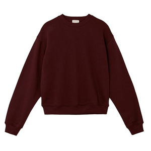 Sweat-shirt décontracté pour femme, uni, pour tous les jours, en tissu de coton doux, coupe décontractée, saison automne, séchage rapide, écologique - Product Image 4