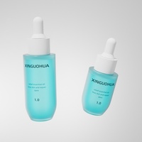 Flacon compte-gouttes vide pour huile capillaire en PETG transparent de haute qualité, 30 ml, 50 ml, flacon compte-gouttes pour essence, couleur et logo personnalisés