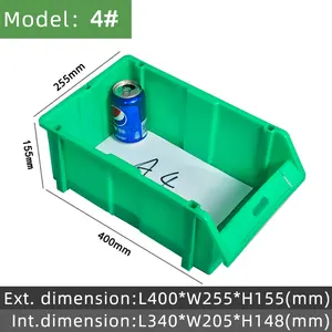 Magazijn Stapelbaar Organizer Box Storage Bins Bolt Plastic Doos Stapelbare Plastic Storage Tool Onderdelen Bin