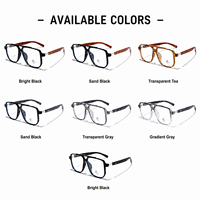 Lunettes carrées classiques personnalisées Sunray OEM ODM avec options de couleurs sur mesure pour les acheteurs en gros – Lunettes sur mesure