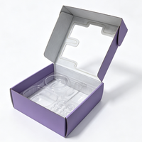Boîte cadeau en carton ondulé imprimée en couleur, modèle 2026, avec fenêtre découpée, pour emballage de kits d'alimentation pour bébés, boîte pour produits pour bébés