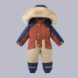 Combinaison et salopette d'hiver douce et chaude de haute qualité pour bébé, vêtements d'extérieur d'hiver, combinaison de neige pour bébés garçons et filles, vente en gros - Product Image 2