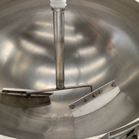 Marmite de cuisson industrielle de 1000 L en acier inoxydable 304 avec mélangeur planétaire, fonction vapeur, gaz et électrique
