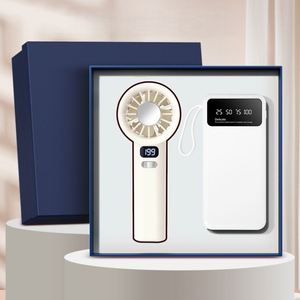 Ensemble Cadeau Électronique Personnalisé : Ventilateur et Batterie Externe 2-en-1 avec Logo et Couleurs sur Mesure pour Entreprises - Product Image 1