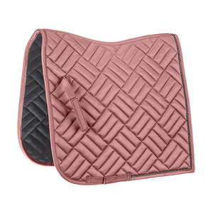 Vente en gros de tapis de selle de dressage personnalisés de haute qualité, antidérapants, pour l'équitation, en tissu matelassé <span class=keywords><strong>blanc</strong></span>, en coton et en maille - Product Image 1