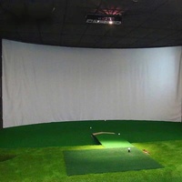 La Pantalla de pelota de golf de 320cm de ancho critica la tela de golpe, espesa el simulador de pantalla de proyección, practica la tela
