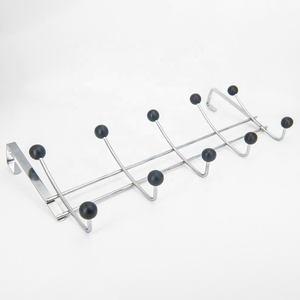 <b>Hook</b> with Wood Beads <b>Over</b> <b>the</b> <b>Door</b> Towel Rack 5 <b>Hook</b> Multifunction - Product Image 6