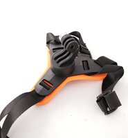 Adaptateur de fixation pour caméra KALIOU Y048 pour casque de moto, en nylon PC, avec sangle de menton réglable, compatible avec les supports d'action portables
