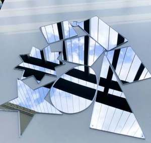 Gương Acrylic Hình Trái Tim Gương Tên Địa Điểm Thiệp Cưới Gương Acrylic Tự Làm Thiệp Cưới Trang Trí Thiệp Cưới - Product Image 5