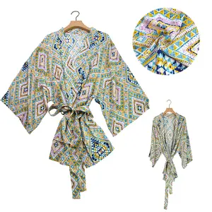 Groothandel Meisjes Nachtjurk Voor Dames Rayon Kimono Gewaden Nachtkleding Nachtkleding Voor Dames