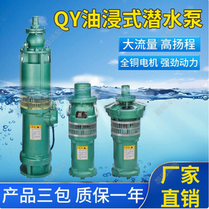 ปั๊มน้ำมันแบบจุ่มใต้น้ำเฉิงหลง รุ่น QY18.5KW ทำจากเหล็กหล่อ ระยะส่งน้ำ 60 เมตร อัตราการไหลขั้นต่ำ 160 ลิตรต่อนาที ปั๊มน้ำไฟฟ้าสำหรับเปลี่ยนซ่อม - Product Image 4