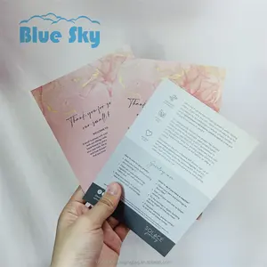 Blue Sky Hot Color Flyer Broschüren druck Einzelblatt druck Bulk A4 Papier broschüren/Broschüren/Broschüren Drucks ervice