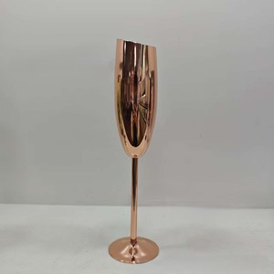 Verre à vin rouge en métal, gobelet moderne en cuivre et acier inoxydable écologique, plaqué noir pour <span class=keywords><strong>gin</strong></span>, cocktail - Product Image 6