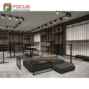 Eco Friendly Boutique Store Glass <b>Showcase</b> Cabinet Commercial Interior Design Fashion Store - Product Image 2