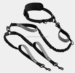 สายจูงสุนัขคู่สำหรับสัตว์เลี้ยงเชือกไนล่อน2ตัวสายจูงสุนัขฝึกพร้อมเบาะสะท้อนแสง - Product Image 3