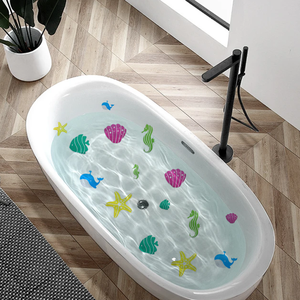 Xuri Belle mer Animal anti-dérapant autocollants poisson hippocampe étoile de mer coquille formes couleurs vives pour salle de bain sécurité facile <span class=keywords><strong>à</strong></span> <span class=keywords><strong>coller</strong></span> - Product Image 6