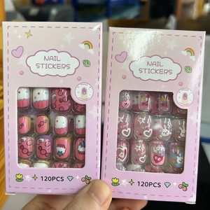 Set Da 24 Pezzi Per Nail Art Arcobaleno Per Bambini Carini: Unghie Finte Stile Ballerina Riutilizzabili A Copertura Totale - Risparmio - Foto 6