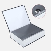 Boîte de rangement sécurisée en forme de livre avec serrure à clé pour argent, bijoux et collection, coffre-fort domestique pour espèces