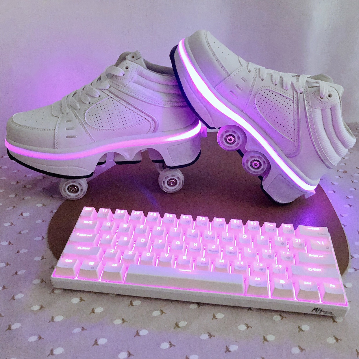 Детская обувь на колесиках, детская обувь на роликах с выдвижными колесиками, светодиодная подсветка, детская обувь на роликах с колесиками