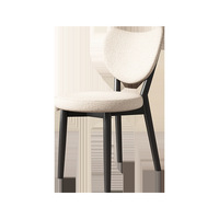 Chaise de salle à manger inclinable en bois capitonnée, portable, avec revêtement en cuir, design moderne pour appartement, cave à vin, bureau à domicile, salle de bain