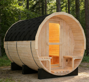 Sauna extérieur en bois massif d'épinette, modèle OEM le plus vendu, pour 4 personnes, avec chauffage ETL - Product Image 1