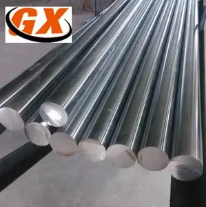 GX-barra tonda in acciaio lucido con asta lineare in acciaio cromato