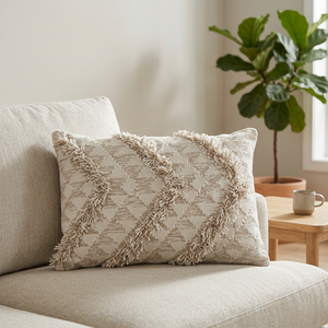 Fundas de Almohada de Estilo Boho Elegantes y Ecológicas de Poliéster/Algodón para Sala de Estar, Dormitorio y Decoración del Hogar - Product Image 1