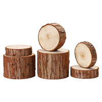 Décoration artisanale DIY pour jardinage et cheminée : Tronc d'arbre, piquets de bois Grandview, boîte mystère pastorale, support de décoration, photographie
