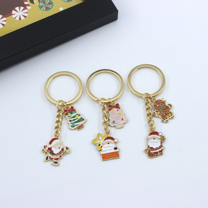 Custom Christmas Gift Metal <strong>Key</strong> Chain Santa Elk <strong>Snowflake</strong> Candy Cross-border Alloy Bag Pendant for Gift - Product Image 4