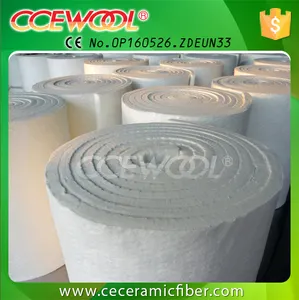 CCEWOOL rolos de manta de fibra cerâmica com isolamento industrial