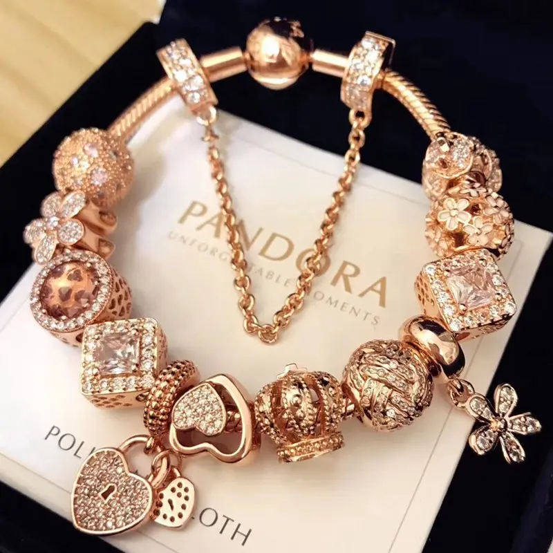 Pandora Gold Bracelets China Trade,Buy 