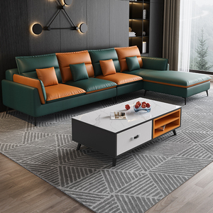 Divano Modulare di Lusso Italiano Imbottito in Due Colori con Chaise Longue a Prezzo di Rivenditore - Product Image 5