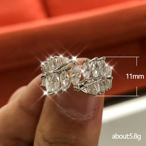 Marquise Pave <b>Crystal</b> <b>Ring</b> for Women Elegant Daily Party Fashion Accessories - Product Image 5