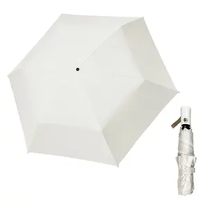 Regenschirm hersteller New Popular Som brillas Weißer kompakter Klapp schirm für Frauen und kunden spezifischer Regenschirm mit Logo