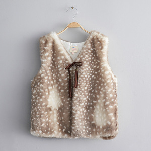 Manteaux d'hiver sans manches en fausse fourrure pour jeunes filles de Corée, fabriqués en Chine par une usine OEM - Product Image 4